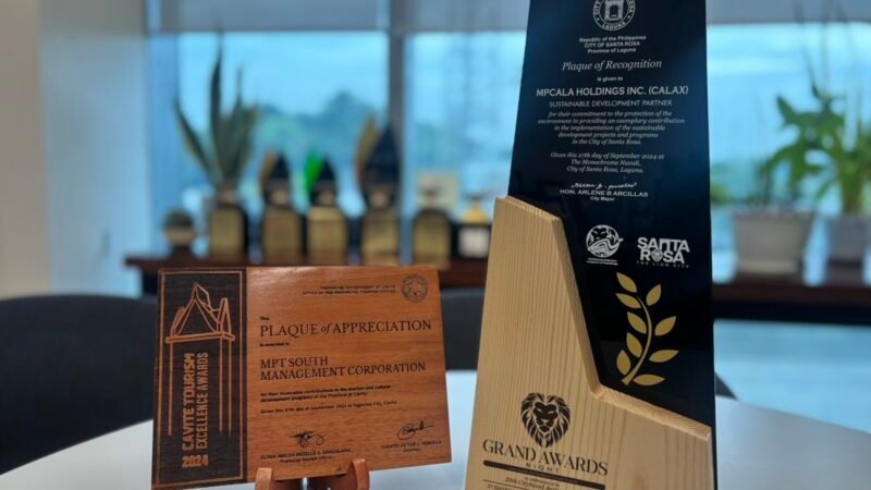 CALAX honored for excellence in Sustainability and Tourism in South Luzon