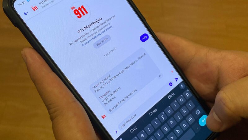Morong, Rizal and Mambajao, Camiguin activate 911 messaging via Facebook Messenger, other apps