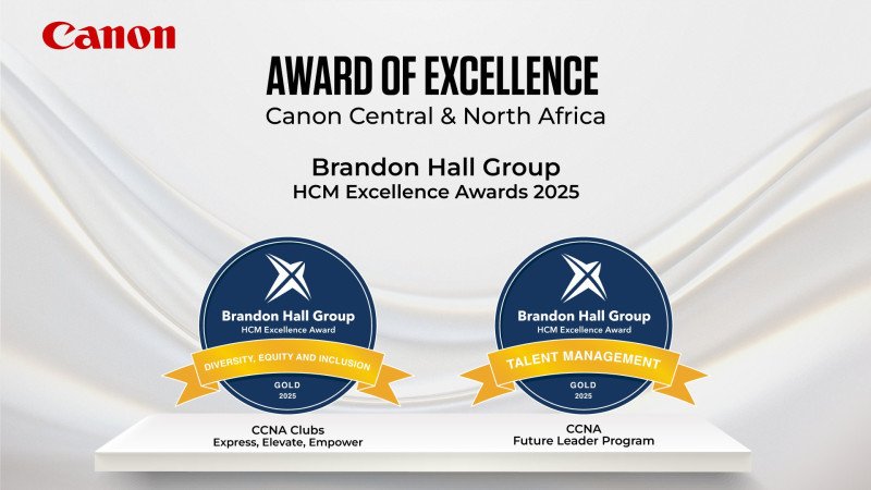 Canon Central & North Africa wins two gold awards at 2025 Brandon Hall Group HCM Excellence Awards