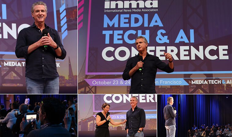 Newsom urges media to confront ‘abnormal’ U.S. politics at INMA tech and AI event