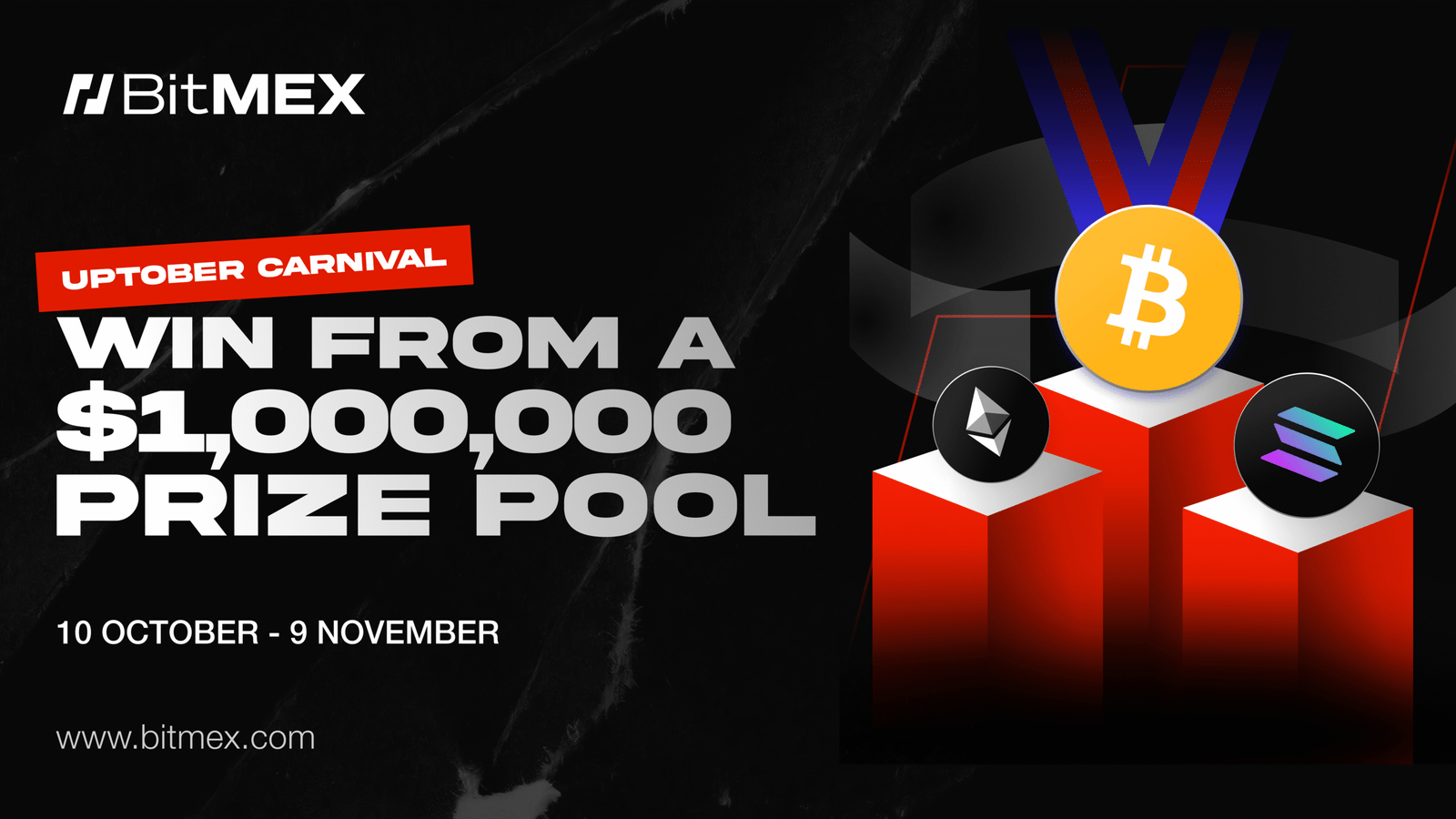 BitMEX launches Uptober Carnival with 1 million USDT prize pool and iPhone 17 Pros