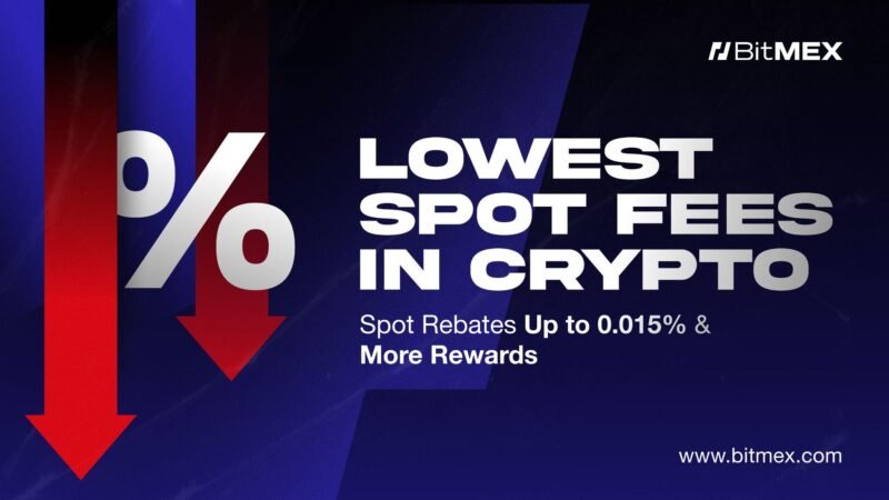 BitMEX cuts spot trading fees by 50% with up to 0.015% rebates