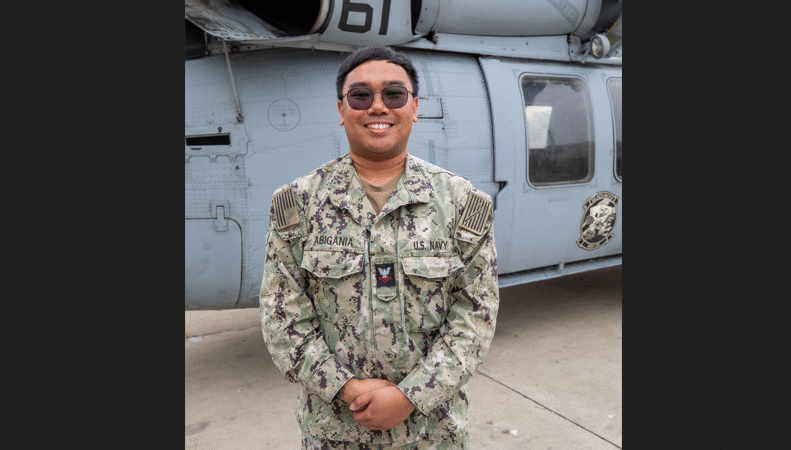 Petty Officer Alan Abigania represents Philippines in U.S. Navy service