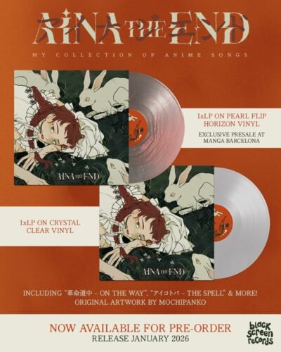 AiNA THE END unveils her first international vinyl, My Collection of Anime Songs.
