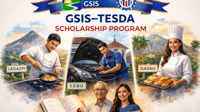 GSIS, TESDA launch scholarship program for dependents of members and pensioners