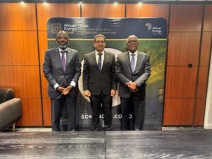 [L-R] Mr Osvaldo Inácio, Board Member of Sonangol, Mr Haytham Elmaayergi, Executive Vice President of Global Trade Bank at Afreximbank and Mr Gaspar Martins, Chairman of the Board of Directors and President of Sonangol.