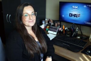 Paula Curielabreu is honored as NMFP Civilian of the Year. [photo credit: Arsenio R. Cortez Jr.]