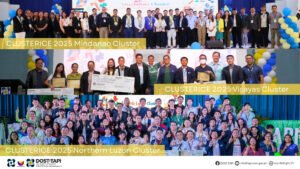 Regional Invention Contest and Exhibits by Cluster (ClusteRICE) 2025 winners from Northern Luzon, Visayas, and Mindanao clusters.