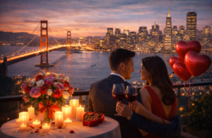 Couples in major cities are spending more on dining and gifts this Valentine’s Day.