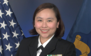 The Caloocan native serves as a laboratory officer in Newport, Rhode Island. [credit: Ensign Han Fiori-Puyu, Navy Office of Community Outreach]
