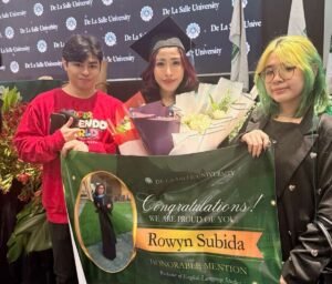 A proud moment as Rowyn completes her degree alongside her children. [photo credit: Maharlika Subida]
