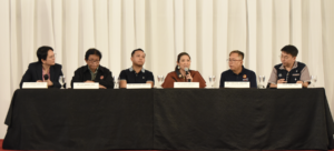 (From left to right) Atty. Sophia San Luis of ImagineLaw, Dr. Alejandro Diaz of Philippine Society of Hypertension, Atty. Nathaniel Oducado, Rep. Kathryn Gorriceta, Rep. Percival Cendaña, and Taytay Municipal Councilor Tobit Cruz at the ACT NOW: Prevent Hypertension, Pass the Healthy Food Environment Bill press conference
