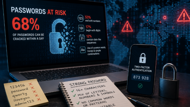 Kaspersky warns 68% of leaked passwords can be cracked within a day