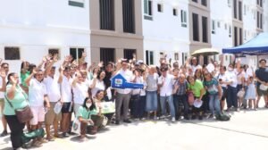Jesse M. Robredo Village beneficiaries receive keys to their new Manila homes.