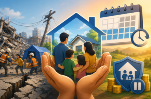 Families in Davao City and General Santos City will receive temporary relief from monthly housing payments following the recent earthquake.