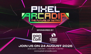 Pixel Arcadia will debut on Aug. 24, 2026, with a showcase dedicated to retro gaming.