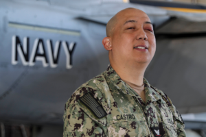 Paul Bernard Castro graduated from Jose Rizal University before joining the U.S. Navy. [photo credit: Mass Communication Specialist 1st Class Mitch Meppelink]