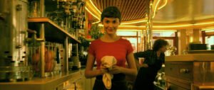 Amélie in Paris cafe